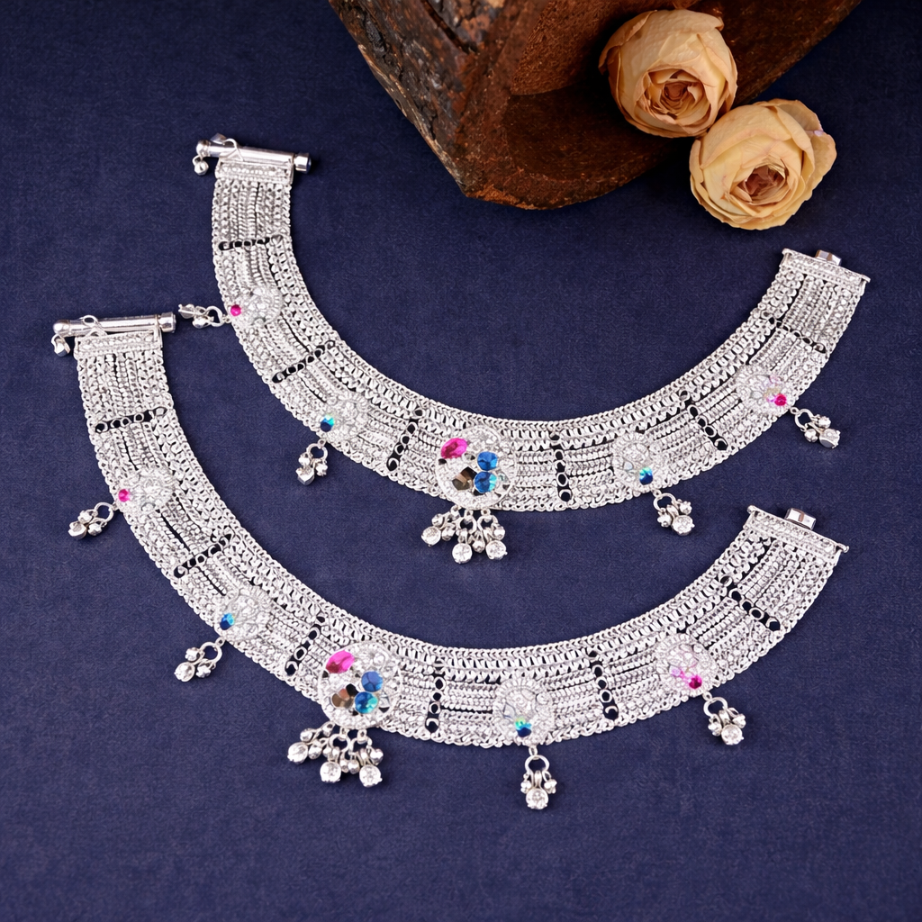 White Metal Payal