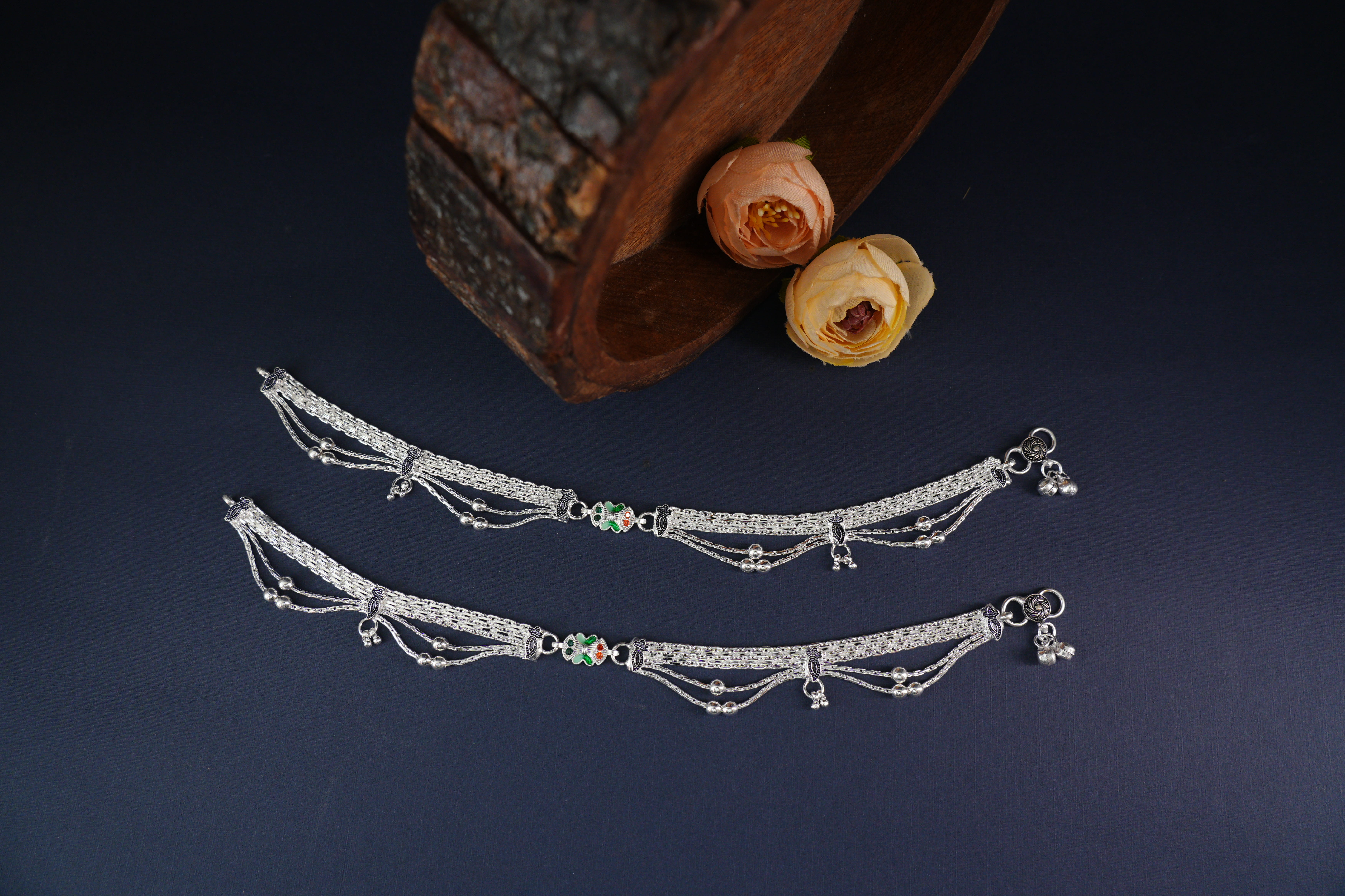 Silver Antique Payal 001